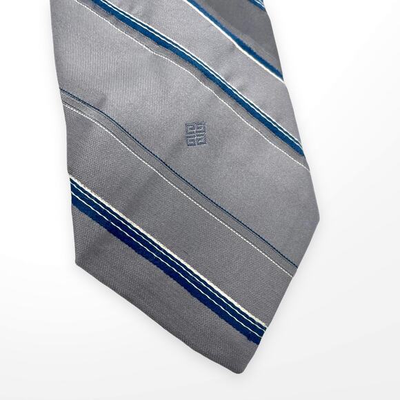 GIVENCHY Vintage Men’s Striped Silk Tie - Picture 3 of 9